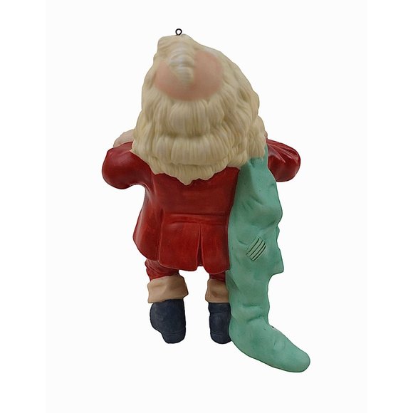Hallmark Cards Favorite Santa Ornament Hand Painted Fine Porcelain 1987 No Box - Picture 5 of 7
